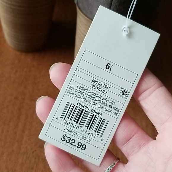 Gray Lizzy Universal thread bootie shoes - Picture 8 of 9